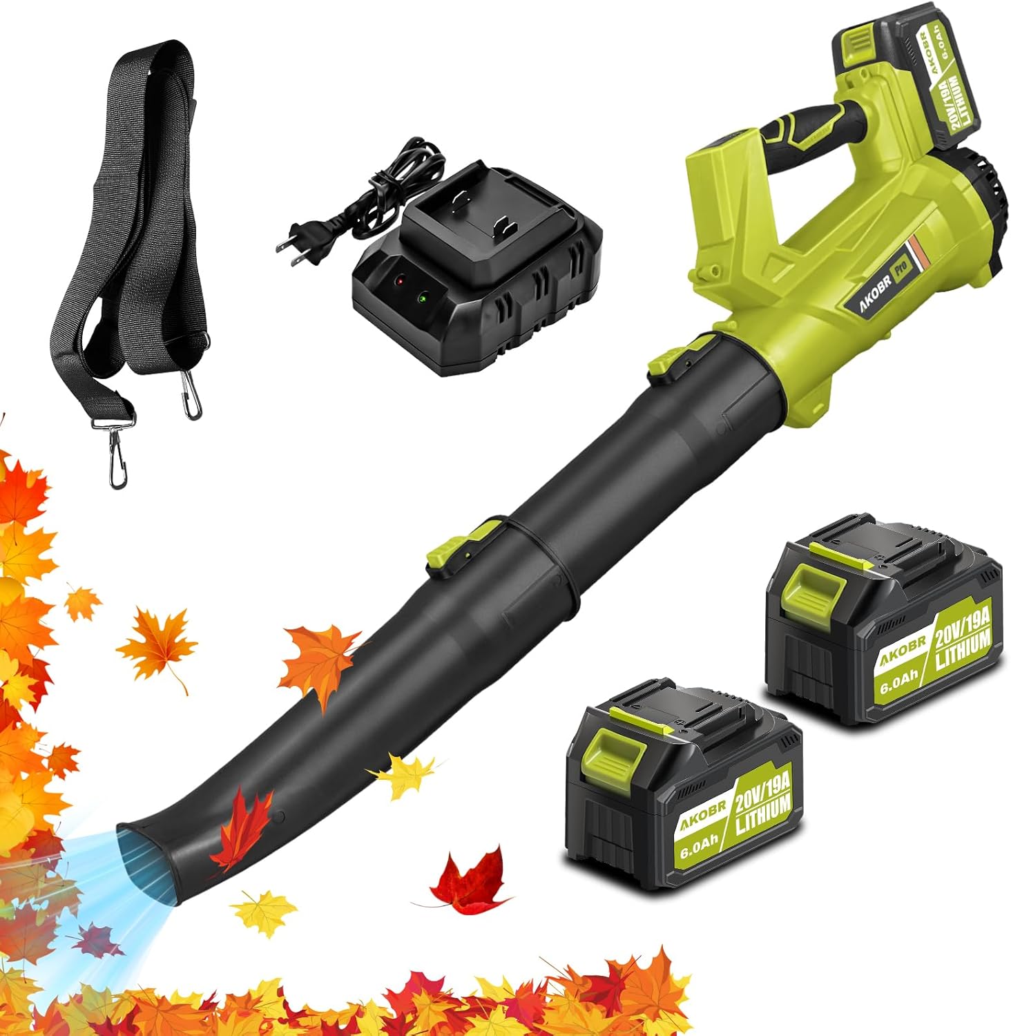 Cordless Leaf Blower, 540CFM/170MPH