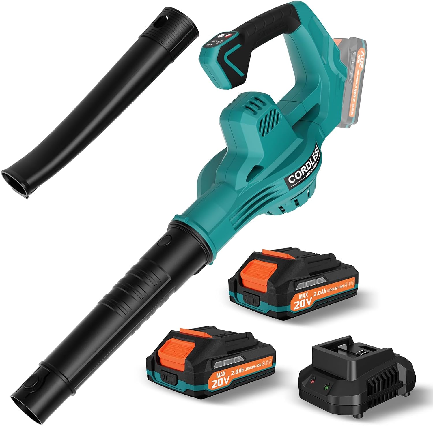 Leaf Blower Cordless with 2 * 20V Battery