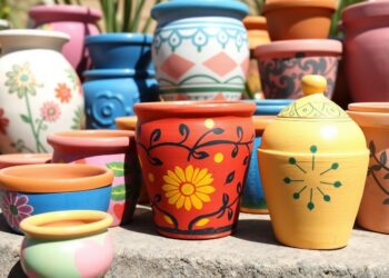 how to paint clay pots mct