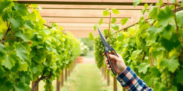 pruning grapevines for arbor growth ygq