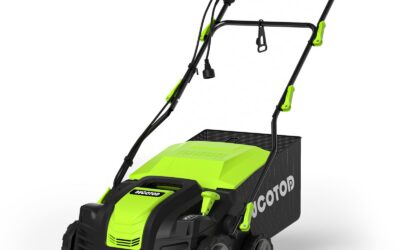 2-in-1 Electric Dethatcher & Scarifier, 16-Inch, 15A Motor