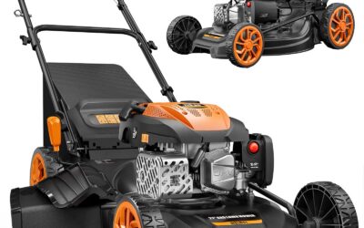 21″ Self Propelled Gas Lawn Mower with 4-in-1 Mulching