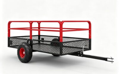 22 Cu.Ft Heavy Duty ATV Dump Trailer – 1600Lb Capacity with Removable Sides