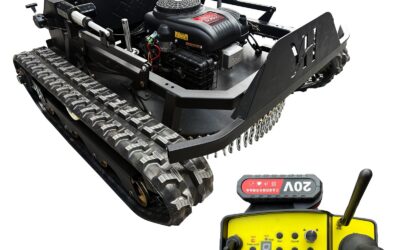 23HP Remote Control Lawn Mower – 35.5″ Deck, 45° Hill Climber