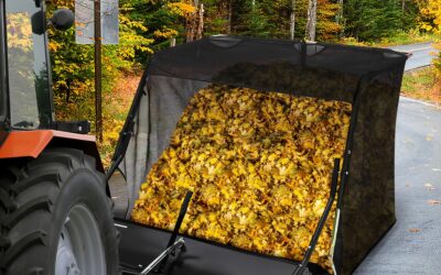 42-Inch Tow Behind Lawn Sweeper – 26 Cu.Ft Hopper, Adjustable Height