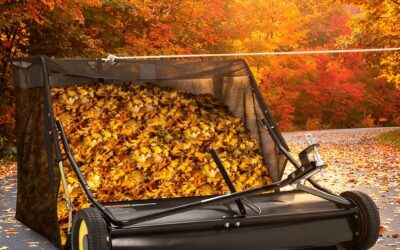 42″ Tow-Behind Lawn Sweeper with Large Capacity & Easy Dump