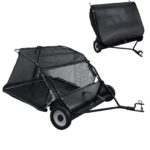 44-Inch Heavy Duty Tow-Behind Lawn Sweeper – 25 cu.ft. Yard Collector