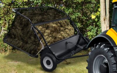 44-Inch Tow-Behind Lawn Sweeper Review | 25 cu ft Capacity
