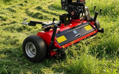 47.24″ Tow-Behind Flail Mower, Gas-Powered for Farms & Hillsides