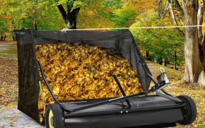 52″ Heavy Duty Tow Behind Lawn Sweeper – 26 Cu.Ft Hopper