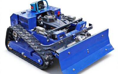 AIWEIYA Hybrid Remote Crawler Lawn Mower for 45° Slopes