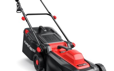 AMERISUN 14-Inch Corded Lawn Mower with Mulching & Bag