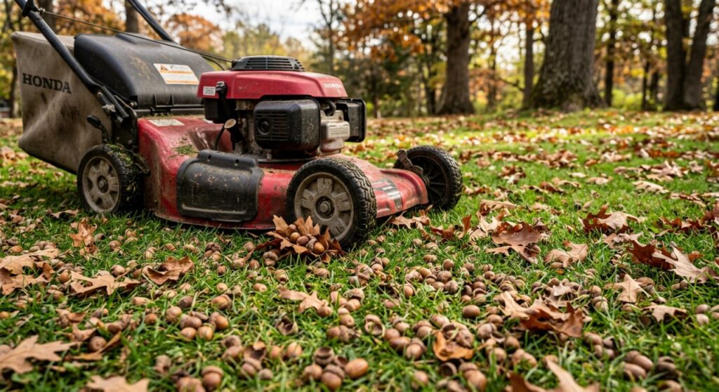 Do Acorns Damage Lawn Mowers? Complete Guide