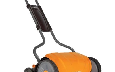 Fiskars 17-Inch Push Reel Mower with Sharp Steel Blades