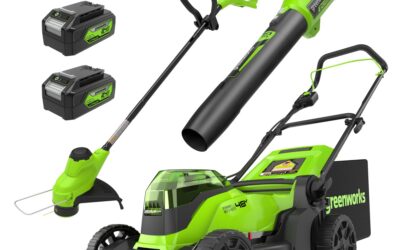 Greenworks 48V Brushless Mower, Trimmer & Blower Combo