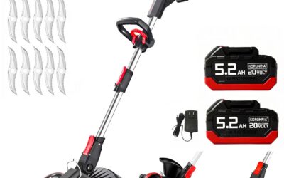 K&GO 20V Cordless Weed Wacker with Wheels, 5.2Ah Battery