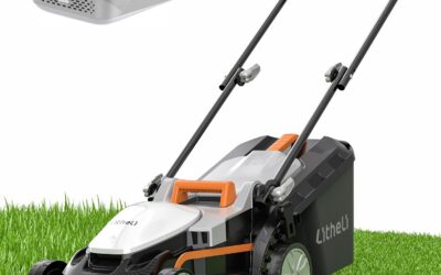 Litheli 13-Inch 20V Cordless Lawn Mower, 4.0Ah Battery