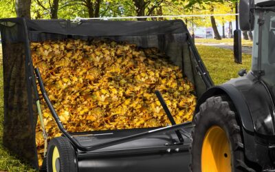 PeakPursuit 44 Tow-Behind Lawn Sweeper, 25 Cu. Ft Hopper