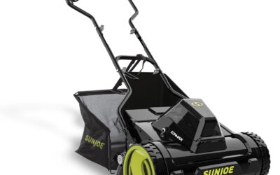 Sun Joe 24V Cordless Lawn Mower, 15-Inch, 11.9-Gal Bag